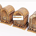 Vintage Wooden Radios With Carved Designs Multiple Retro Collectibles For Home Use