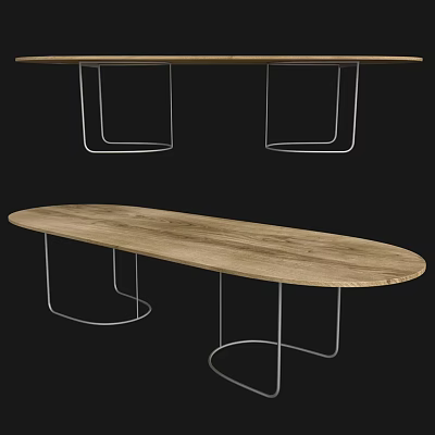 Modern dining table 3d model Modern dining table 3d model