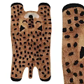 Stylish Leopard Print Animal Shaped Rug For Modern Home Decor Accent Piece