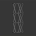 Modern Mesh Spider Structure Web 3d model