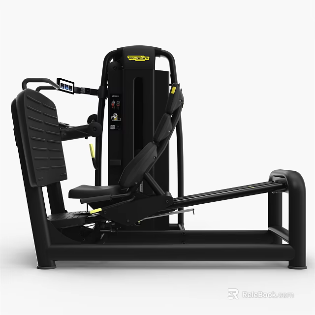 Professional Gym Fitness Equipment Leg Exercise Machine With Heavy Duty Frame And Adjustable Seat 3d model 