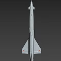 Smart Machine Silver White Aircraft Model With Pointed Nose Wings Tail And Number 05