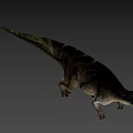 Realistic 3D Dinosaur Model With Colorful Skin Texture And Anatomical Details