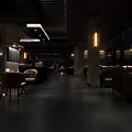 O'Fishing Bar Modern Interior With Bar Counter Stools And Wine Racks