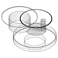 Modern Round Dining Tables With Wooden Tops And Metal Bases Design
