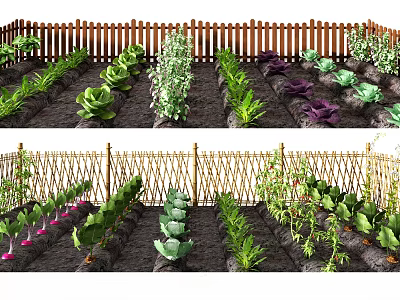 Modern vegetable garden vegetable combination 3d model Modern vegetable garden vegetable combination 3d model