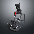 Professional Strength Training Fitness Machine With Metal Frame And Red Adjustment Part