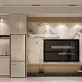 Modern Apartment Interior Design With Open Kitchen Dining Space Wooden Table Chairs And Light Cabinets