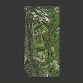 Wild Animal Exploring Green Vegetation Covered Terrain In Detailed 3D Landscape Model