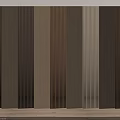 Modern Wall Paneling Design With Wooden Vertical Stripes And Warm Neutral Tones