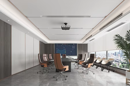 Modern Meeting Room Minhou Office Meeting Room 3d model