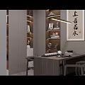 Modern Kitchen Interior Design With Dark Green Cabinets Grey Panels Built-in Oven And Indoor Plant