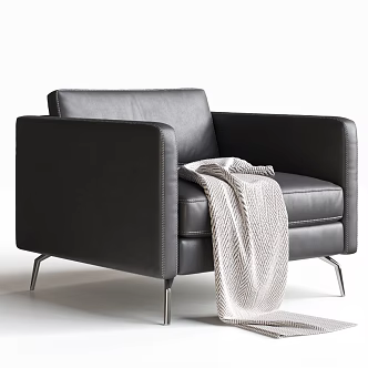 Modern Single Sofa Casual Chair Sofa Chair Bauhaus Sofa Leather Sofa Casual Sofa 3d model