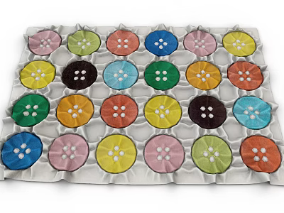 Square carpet 3d model