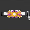 Transforming Belt With Black Strap Gold Core Purple Accents And White Components
