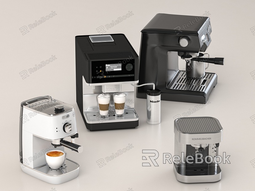 Coffee machine Beverage machine Sweet shop Kitchen Beverage equipment model