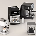 Different Types Of Kitchen Coffee Appliances Including Espresso Machines And Drip Makers