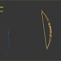Traditional Wooden Bow And Arrow Display As Classic Hunting Weapon On Dark Background