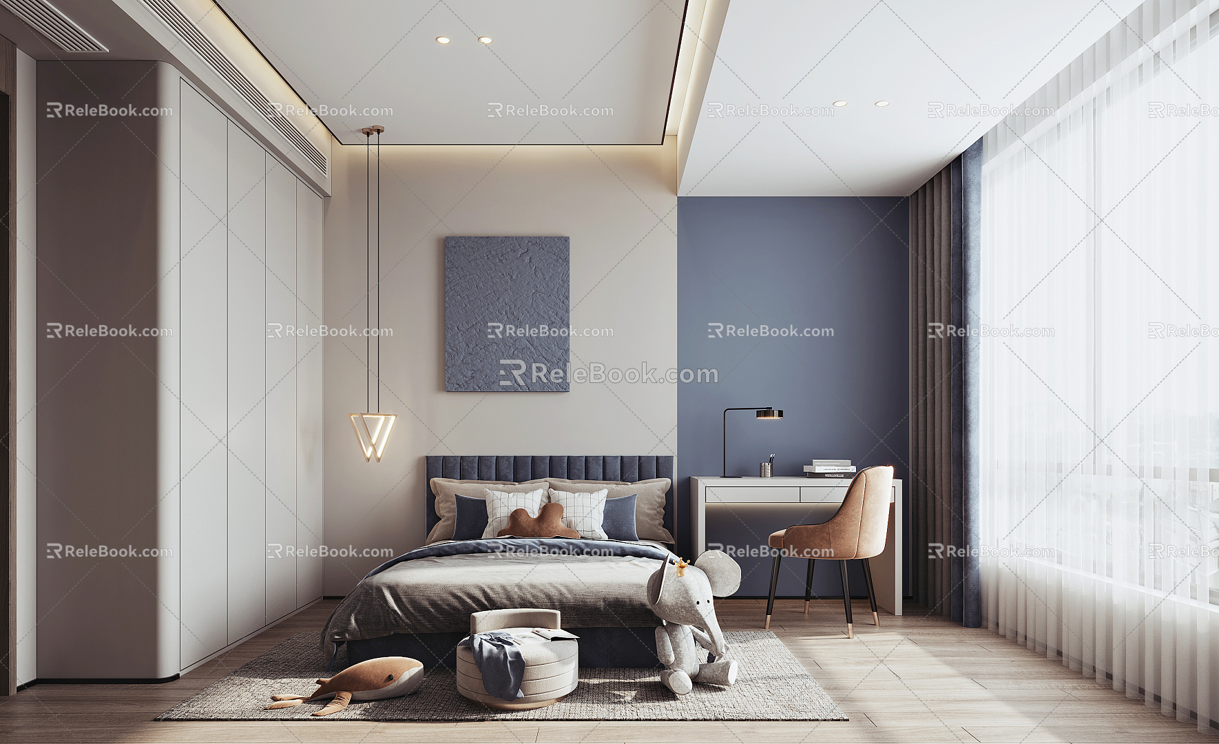 Modern Children's Room 3d model