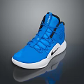 Blue Casual Sports Shoes For Everyday Wear With White Sole And Laces