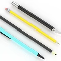 Colorful Writing Pens And Pencils With Different Barrel Designs And Smooth Tips