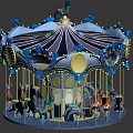 Carousel for children 3d model