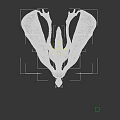 Green Dragon with White Cracked Wings in Flying Posture Sharp Claws and Open Mouth