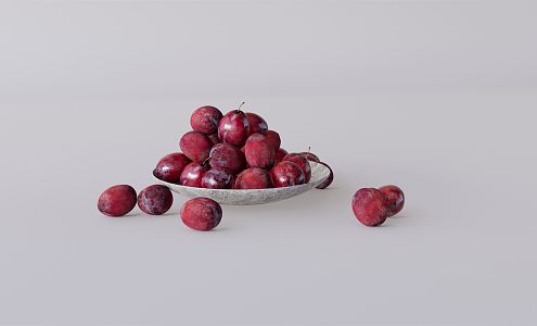 Modern fruit plate 3d model