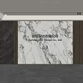 Modern Front Desk Background Wall Simple Background Wall Front Desk Reception Area Background Wall Company Front Desk Background Wall 3d model