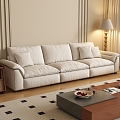 Middle Style Sofa 3d model