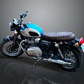 Modern motorcycle two-wheeled motorcycle off-road motorcycle road racing motorcycle 3d model