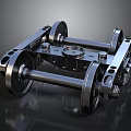 Industrial Mechanical Equipment With Metal Frame Rollers Axle And Structural Components