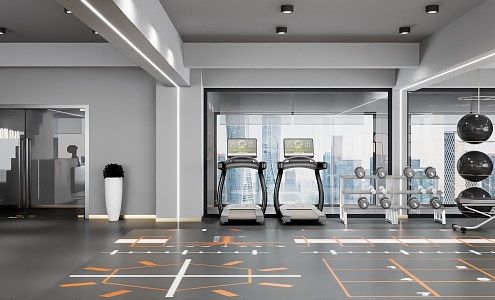 INDUSTRIAL LOFT GYM 3d model