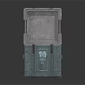 Durable Gray Plastic Storage Bin With Open Lid For Home Organization