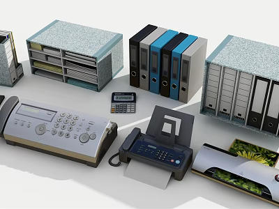 Modern Office Supplies 3d model Modern Office Supplies 3d model