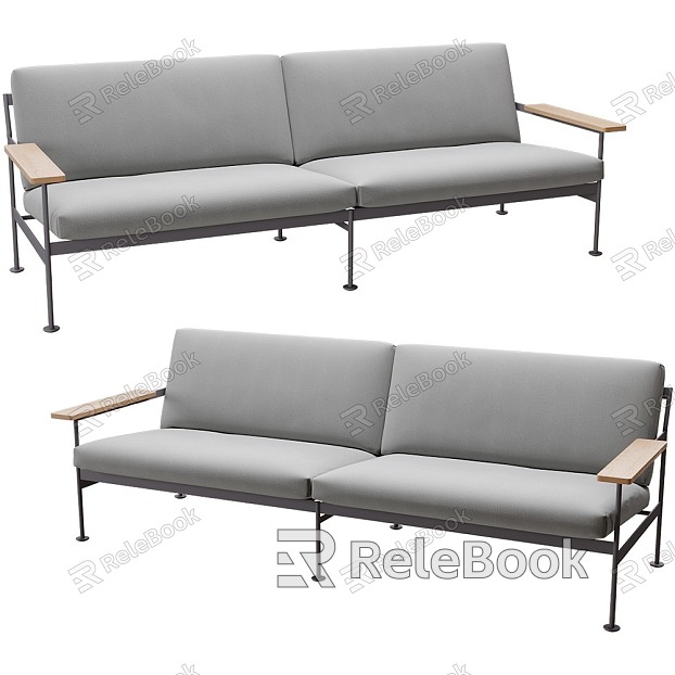 European-style double sofa tofu block sofa children's sofa office sofa living room sofa model