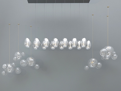 Chandelier Crystal Chandelier Light Bulb Chandelier Restaurant Chandelier 3d model