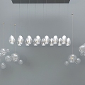 Chandelier Crystal Chandelier Light Bulb Chandelier Restaurant Chandelier 3d model