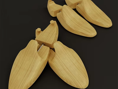 High Quality Wooden Shoe Stretchers For Maintaining Footwear Shape Well 3d model