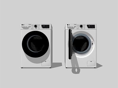 Modern washing machine model