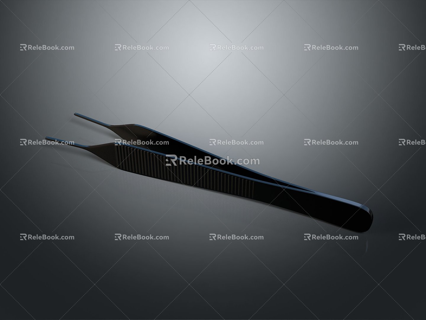 forceps metal forceps surgical forceps tools 3d model