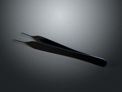 forceps metal forceps surgical forceps tools 3d model