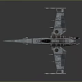 Futuristic Interstellar Starfighter With Detailed Aerospace Structure For Cosmic Exploration 3d model