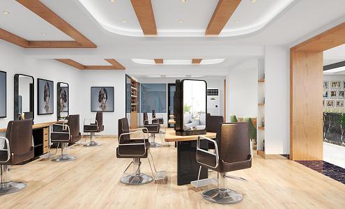 Barber Shop Hair Salon 3d model