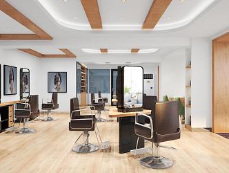 Barber Shop Hair Salon 3d model