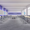 Modern Classroom Professional Classroom Modern Classroom Virtual Simulation Classroom Computer Classroom Robot Classroom Special 3d model