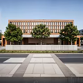 university campus landscape 3d model