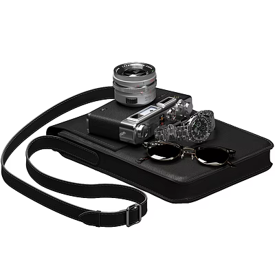 Modern Camera Watch Glasses 3d model