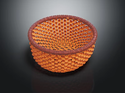 Sorry, the picture mainly shows a woven basket without any animal elements, so it's impossible to generate an English title with "animal" as the main subject based on the picture's key information. Please check the picture content again. 3d model