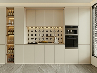 Modern Sideboard Wine Cabinet 3d model